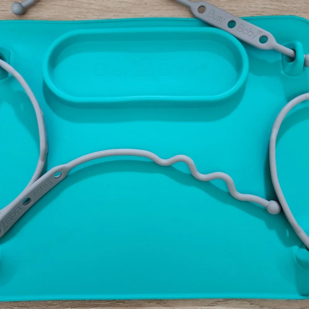 Busy Baby Mat‎ Silicone Suction Toddler Baby Travel Portable Snack Tray - Picture 3 of 7
